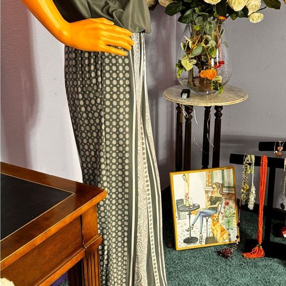 INC International Concepts Charcoal Blouse Pant Jumpsuit - Picture 5 of 16